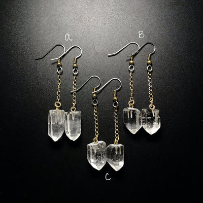 Quartz Dangle Earrings