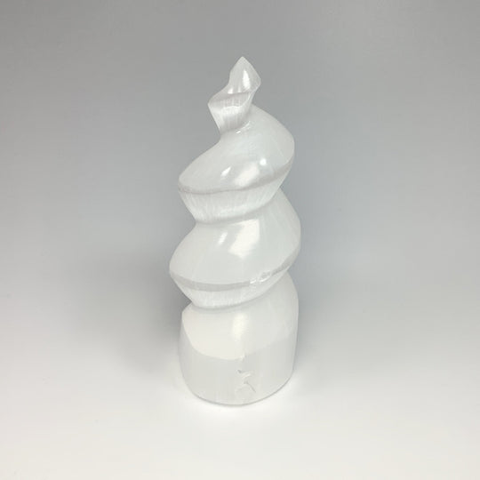 Selenite Spiral Carving - Rocks and Gems Canada