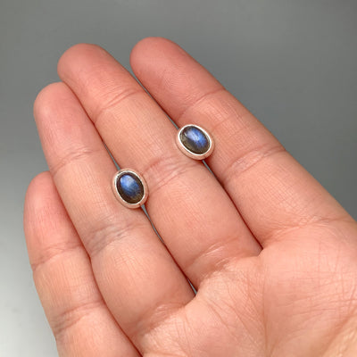 Labradorite Stud Earrings