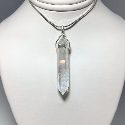 Opalescent Quartz Double Terminated Point Pendant