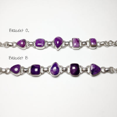 Sugilite Sterling Silver Bracelet