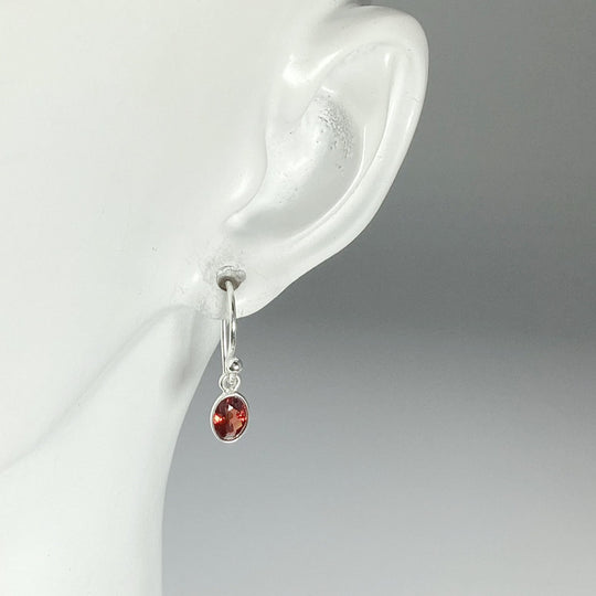 Garnet Dangle Earrings - Rocks and Gems Canada