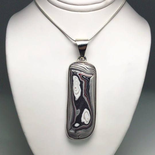 Fordite Pendant - Rocks and Gems Canada