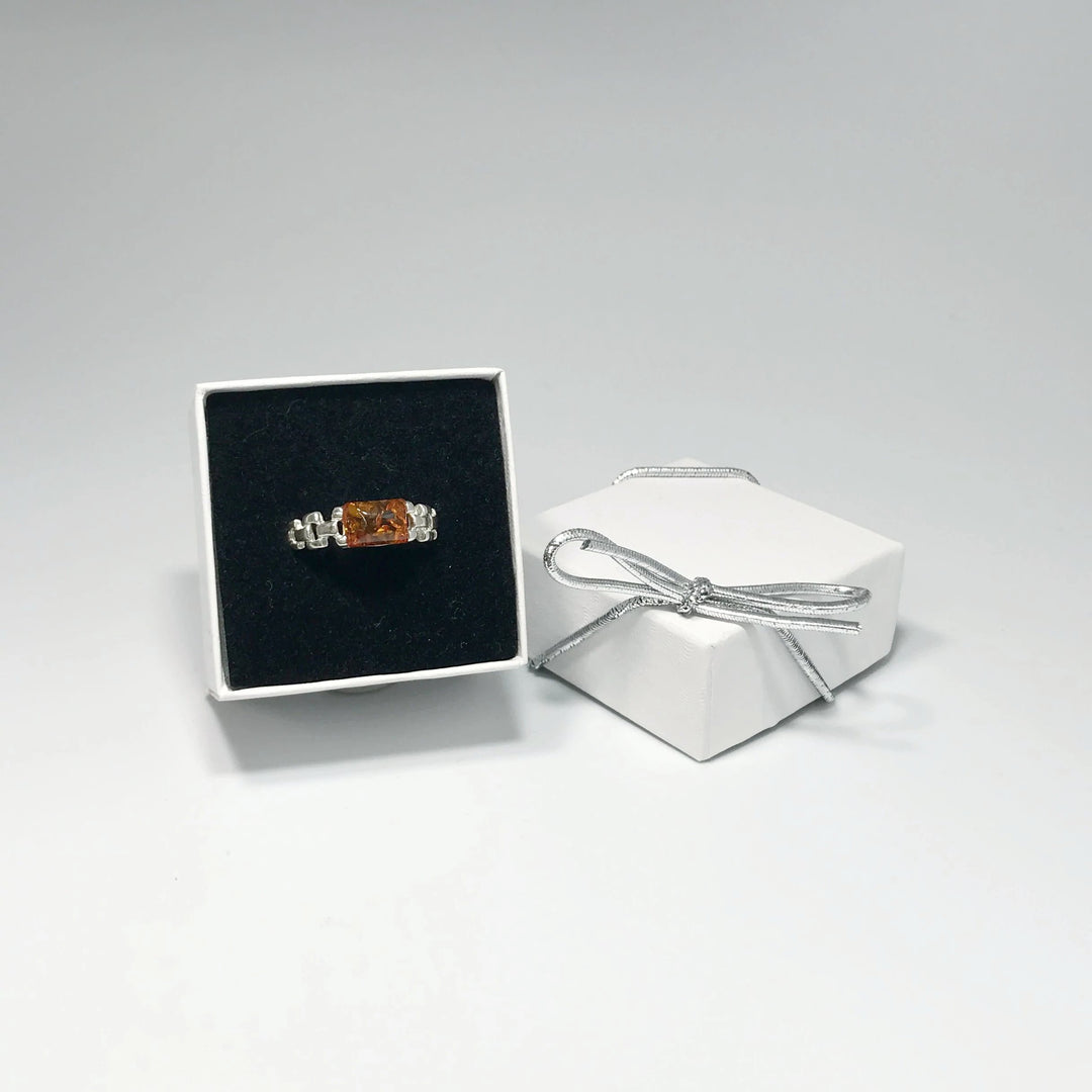 Cognac Amber Ring - Rocks and Gems Canada