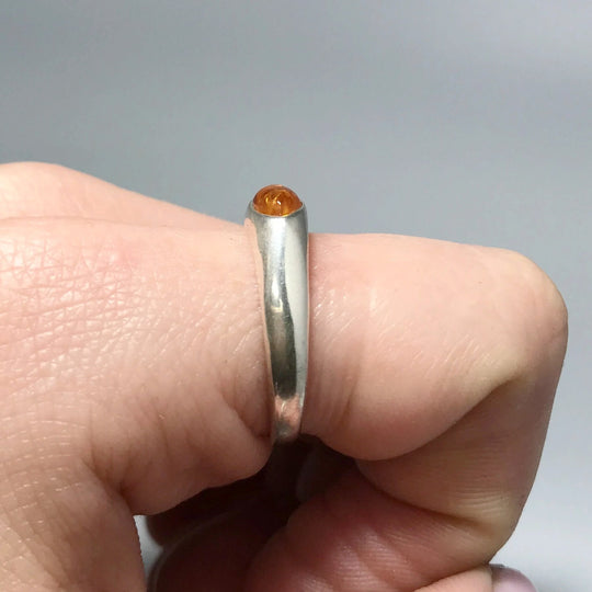 Cognac Amber Ring - Rocks and Gems Canada