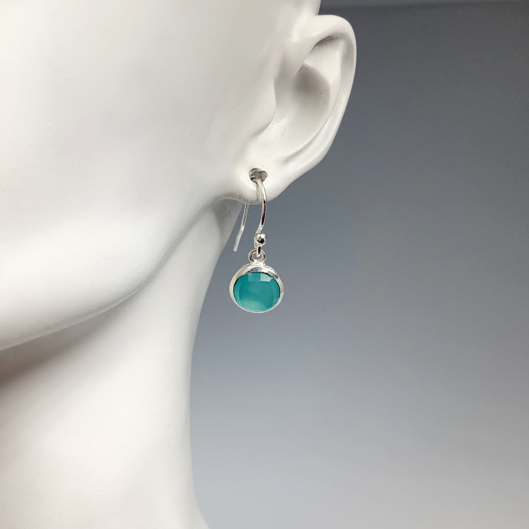 Blue Onyx Dangle Earrings - Rocks and Gems Canada