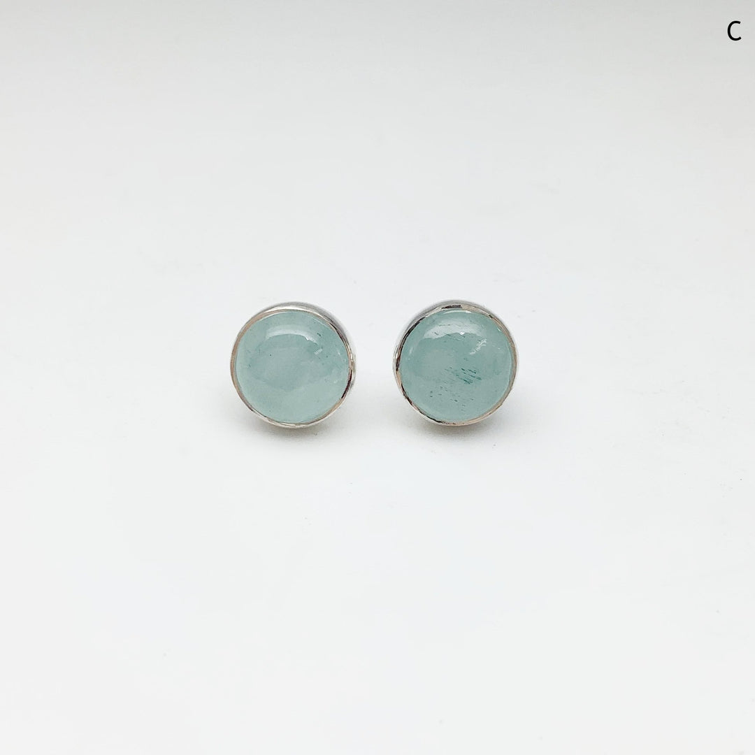 Aquamarine Stud Earrings - Rocks and Gems Canada