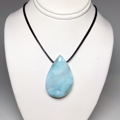 Larimar Drilled Pendant