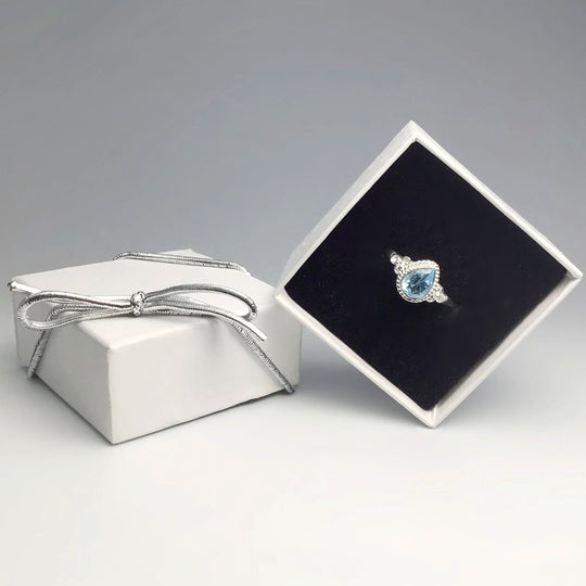 Blue Topaz Ring - Rocks and Gems Canada