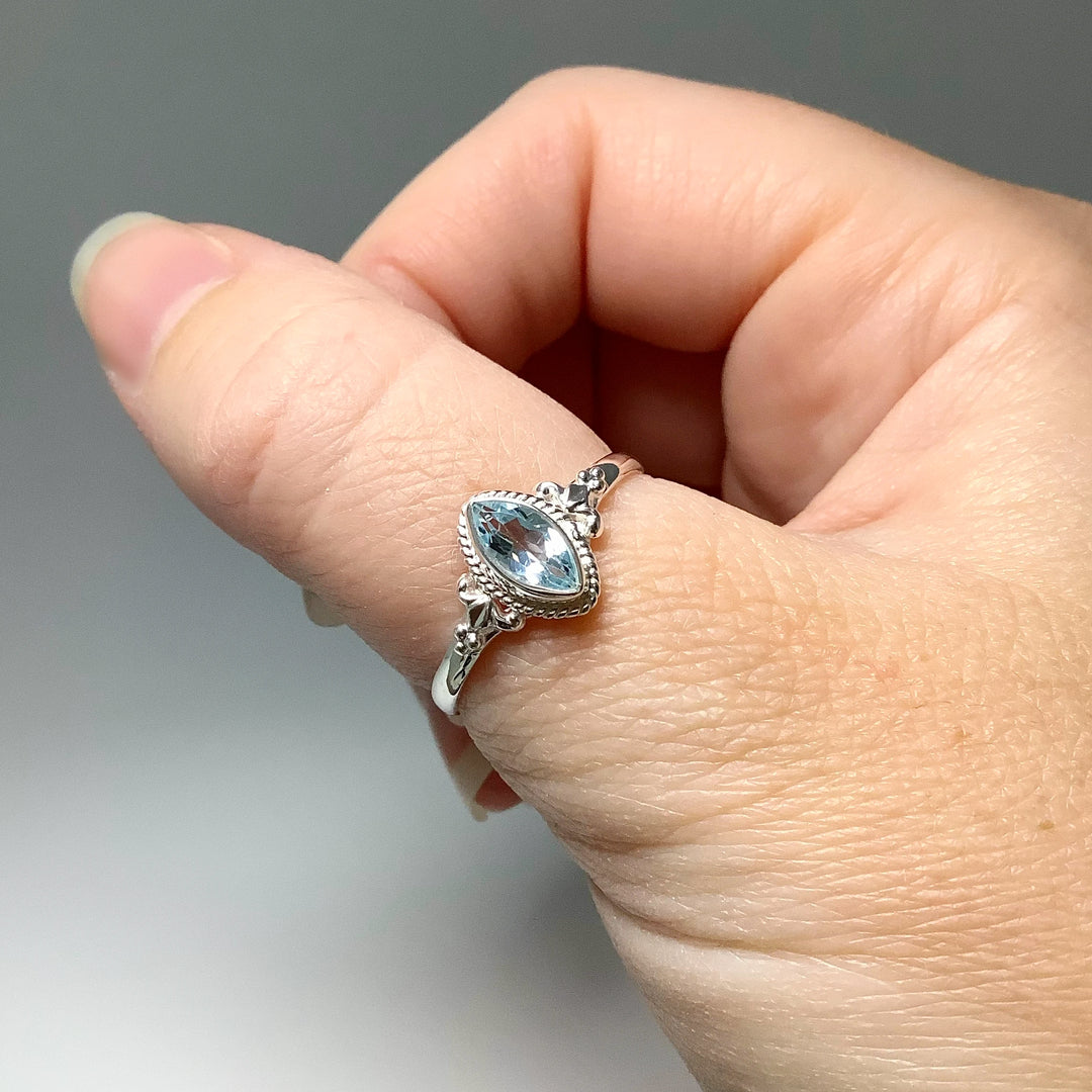 Blue Topaz Ring - Rocks and Gems Canada