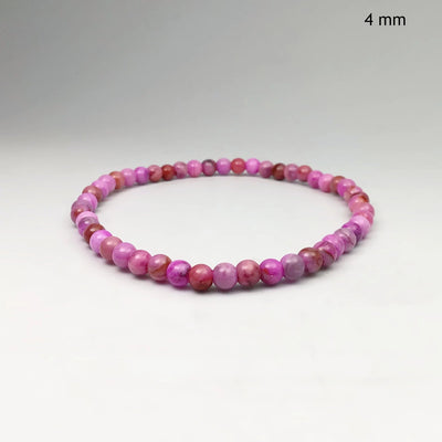 Pink Crazy Lace Agate Beaded Bracelet