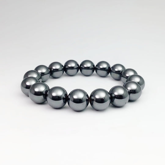 Hematite Beaded Bracelet - Rocks and Gems Canada