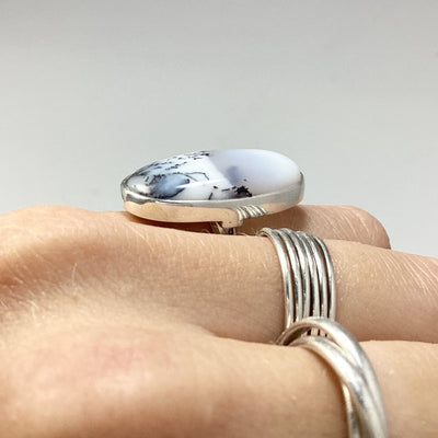 Dendritic Opal Ring