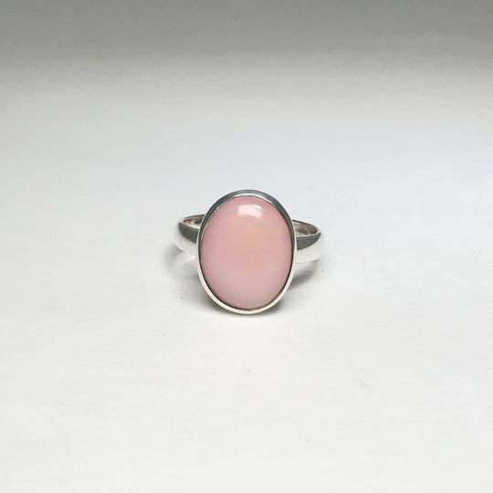 Pink Peruvian Opal Ring - Rocks and Gems Canada