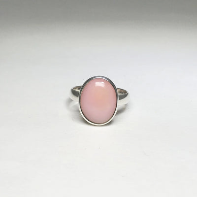 Pink Peruvian Opal Ring