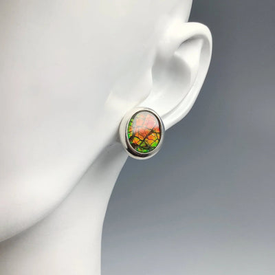 Alberta Ammolite Stud Earrings