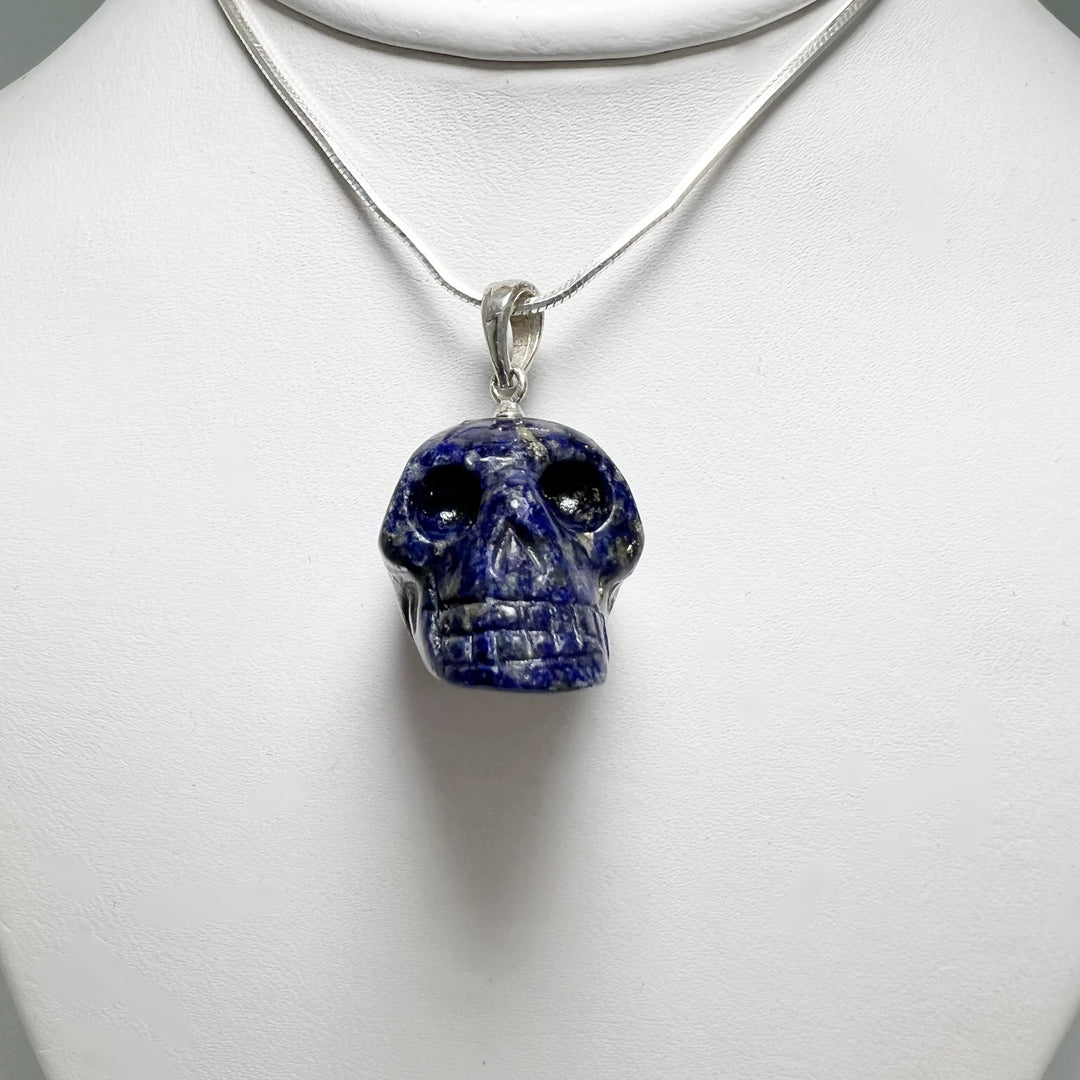 Lapis Lazuli Skull Pendant - Rocks and Gems Canada