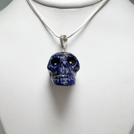 Lapis Lazuli Skull Pendant - Rocks and Gems Canada