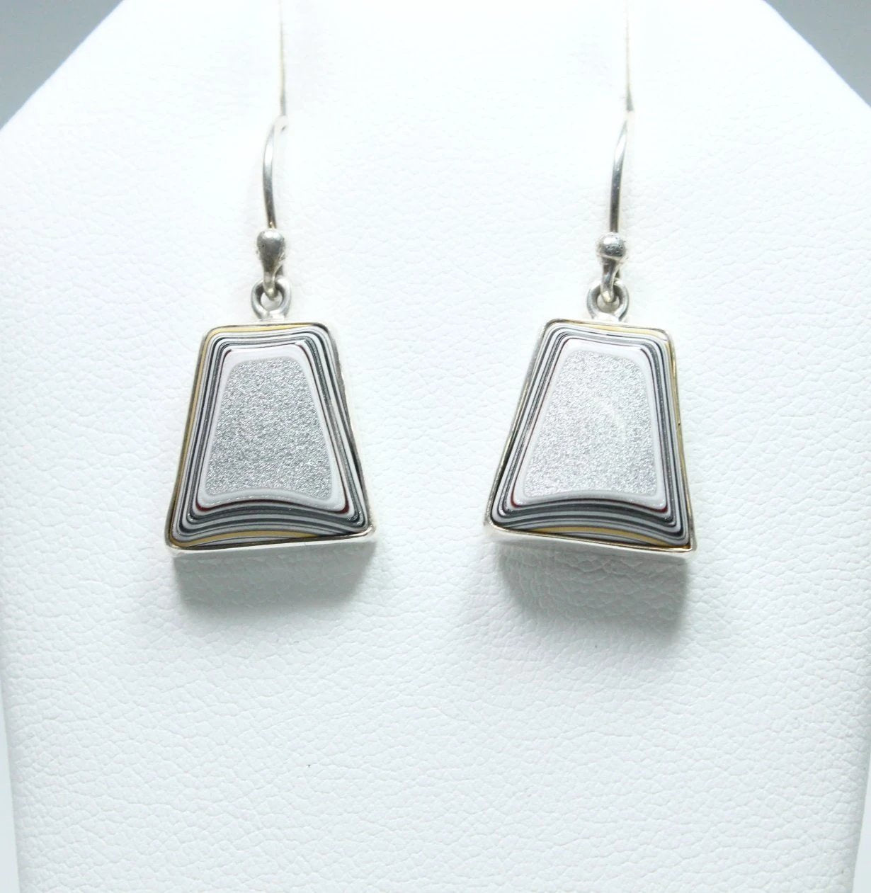 Fordite Dangle Earrings