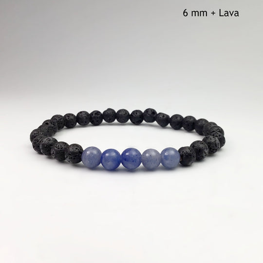 Blue Aventurine Beaded Bracelet - Rocks and Gems Canada