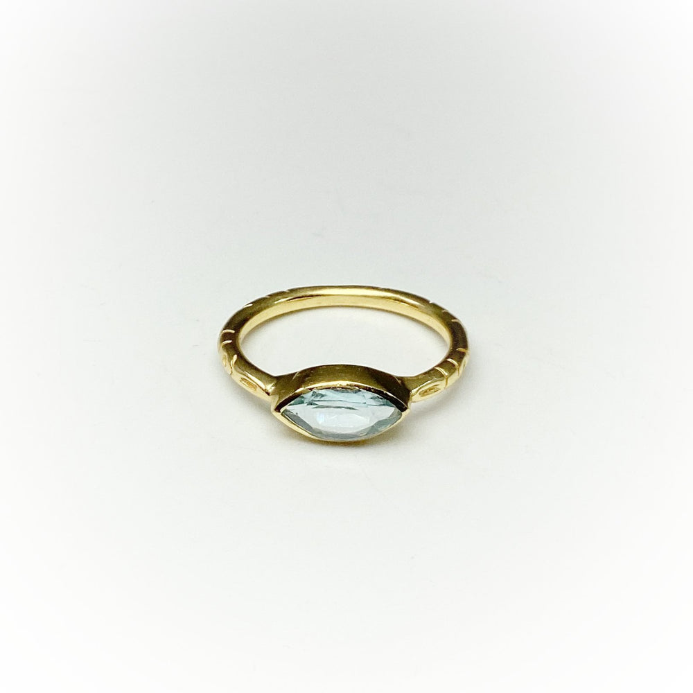 Blue Topaz Ring - Rocks and Gems Canada