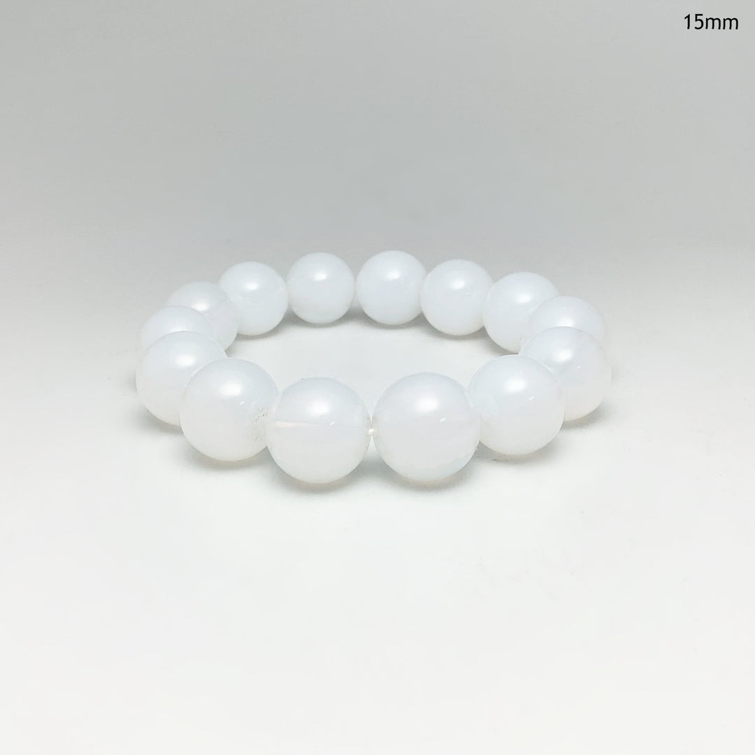 Moon Quartz Beaded Bracelet - Rocks and Gems Canada