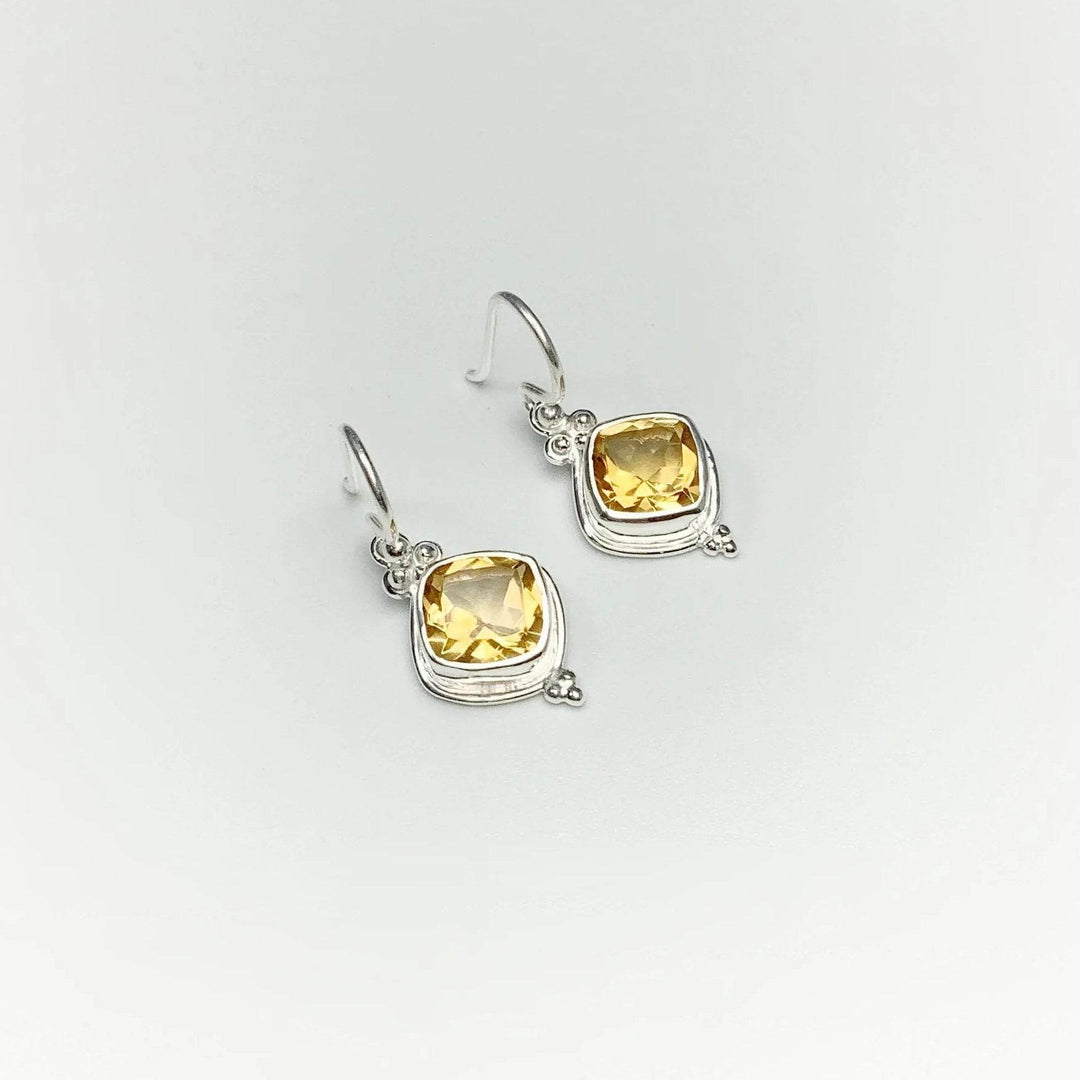 Citrine Dangle Earrings - Rocks and Gems Canada