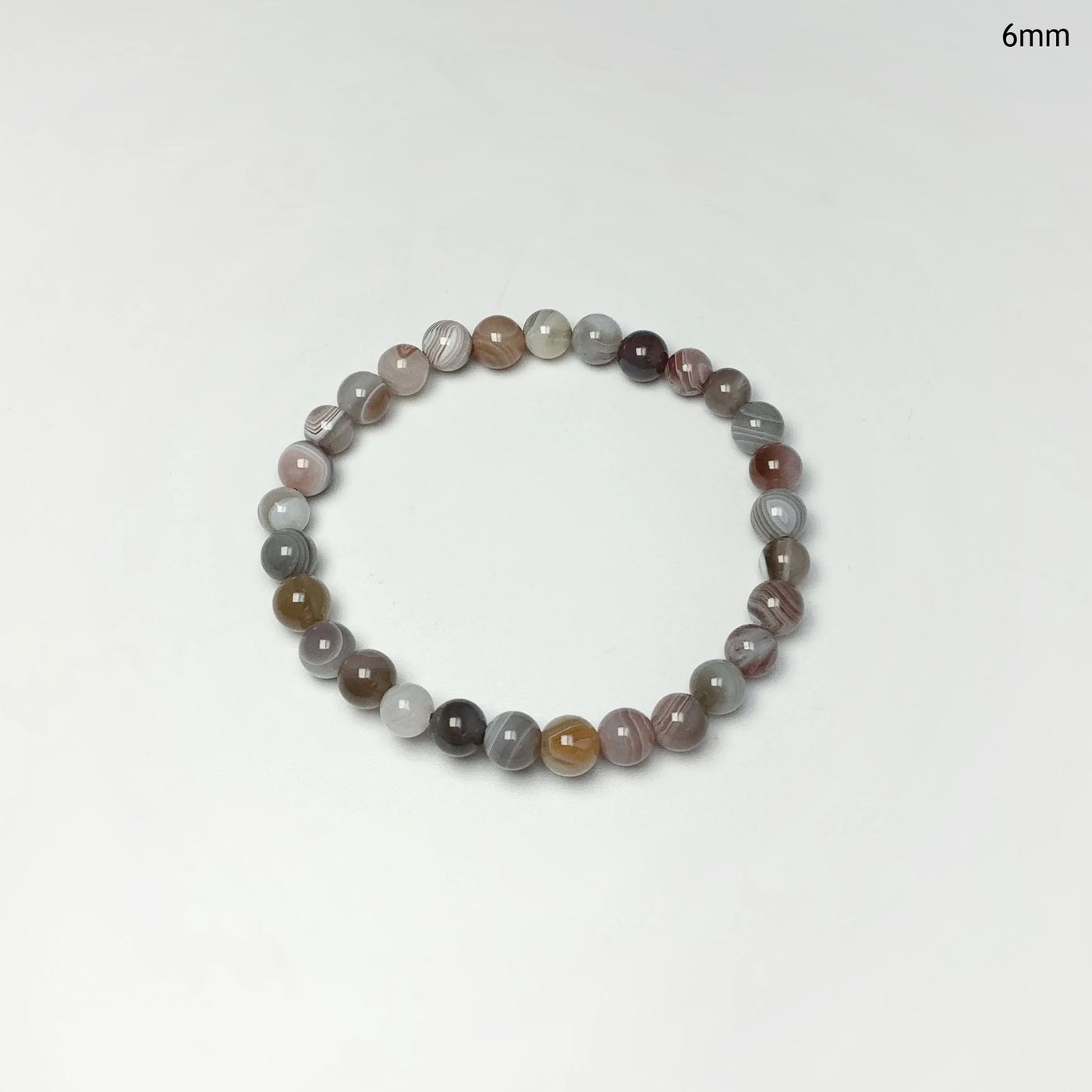 Botswana Agate Beaded Bracelet