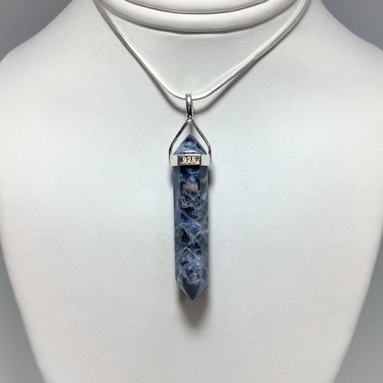 Sodalite Double Terminated Point Pendant - Rocks and Gems Canada