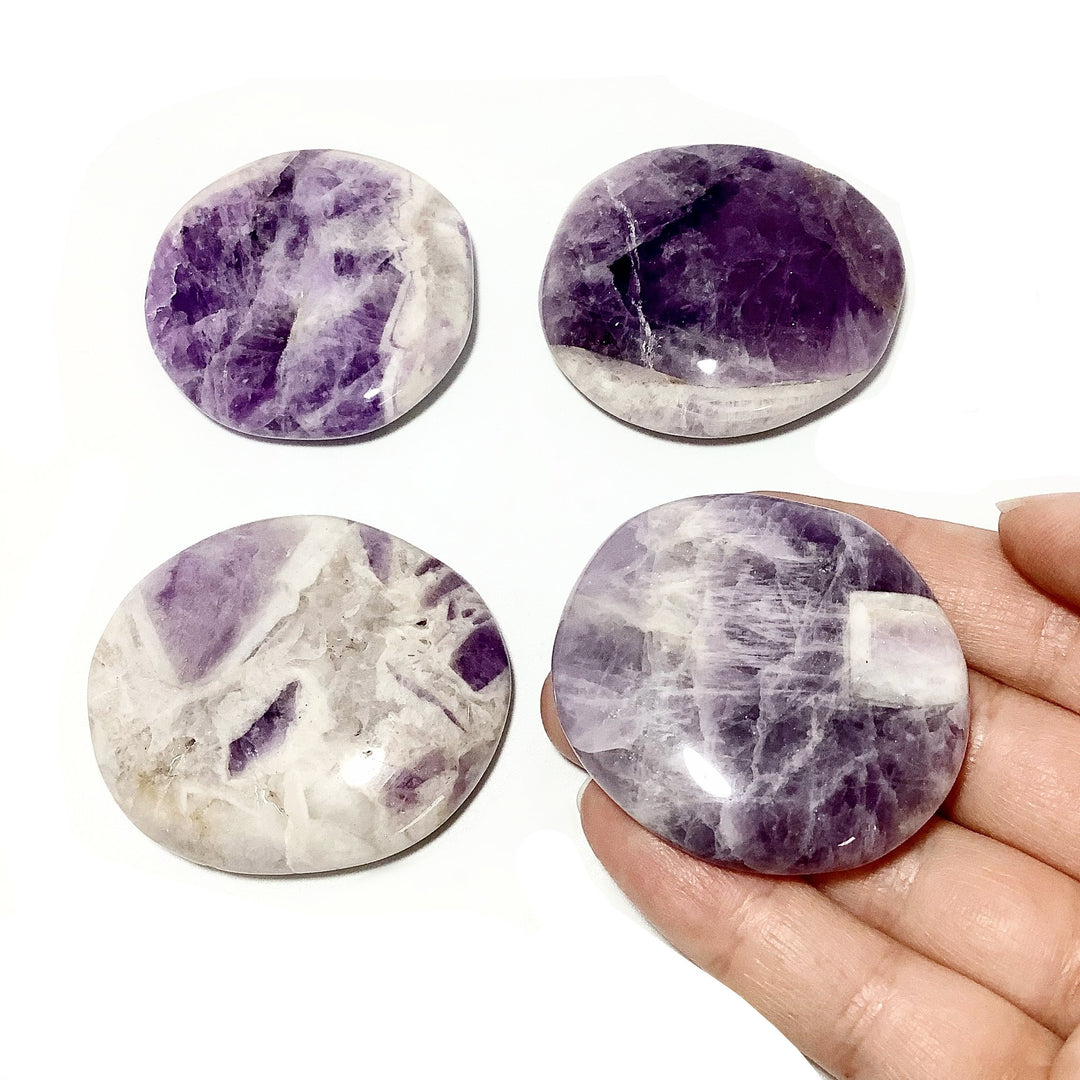 Chevron Amethyst Touch Stone - Rocks and Gems Canada