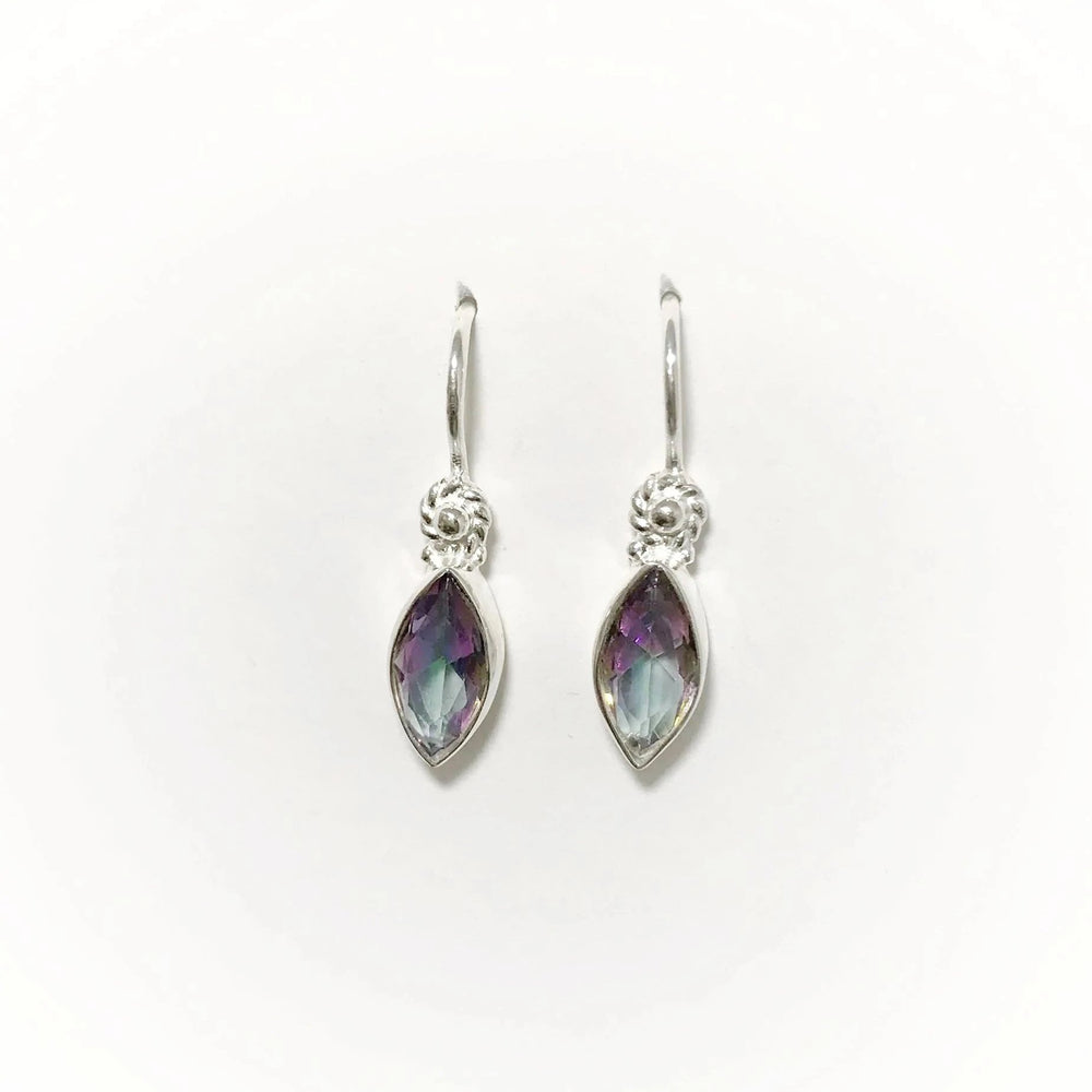Mystic Topaz Dangle Earrings - Rocks and Gems Canada