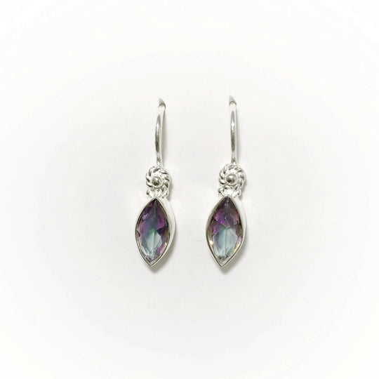 Mystic Topaz Dangle Earrings - Rocks and Gems Canada