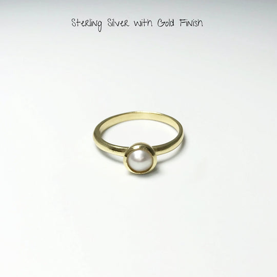 Freshwater Pearl Ring - Rocks and Gems Canada
