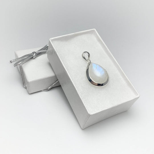 Rainbow Moonstone Pendant - Rocks and Gems Canada