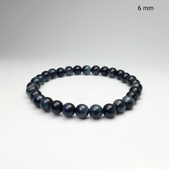Blue Tiger Eye Beaded Bracelet - Rocks and Gems Canada