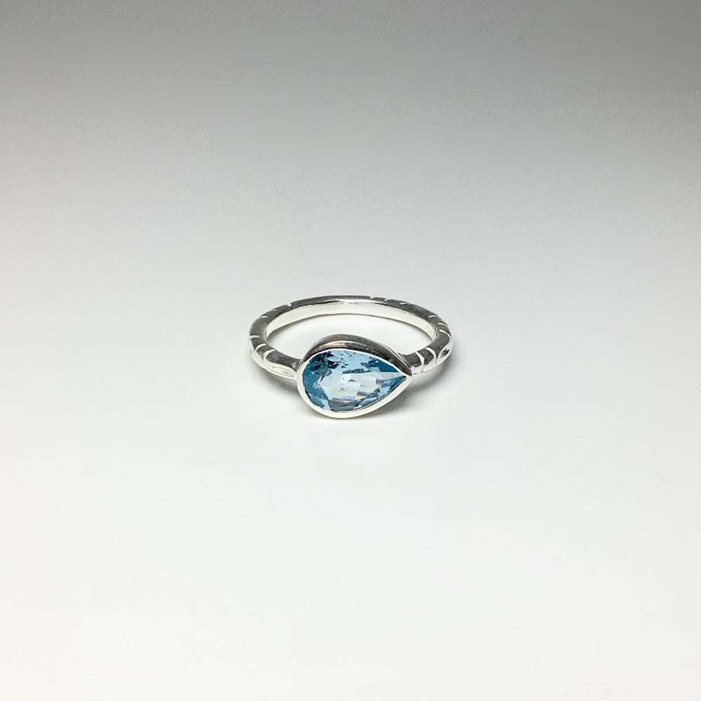 Blue Topaz Ring - Rocks and Gems Canada