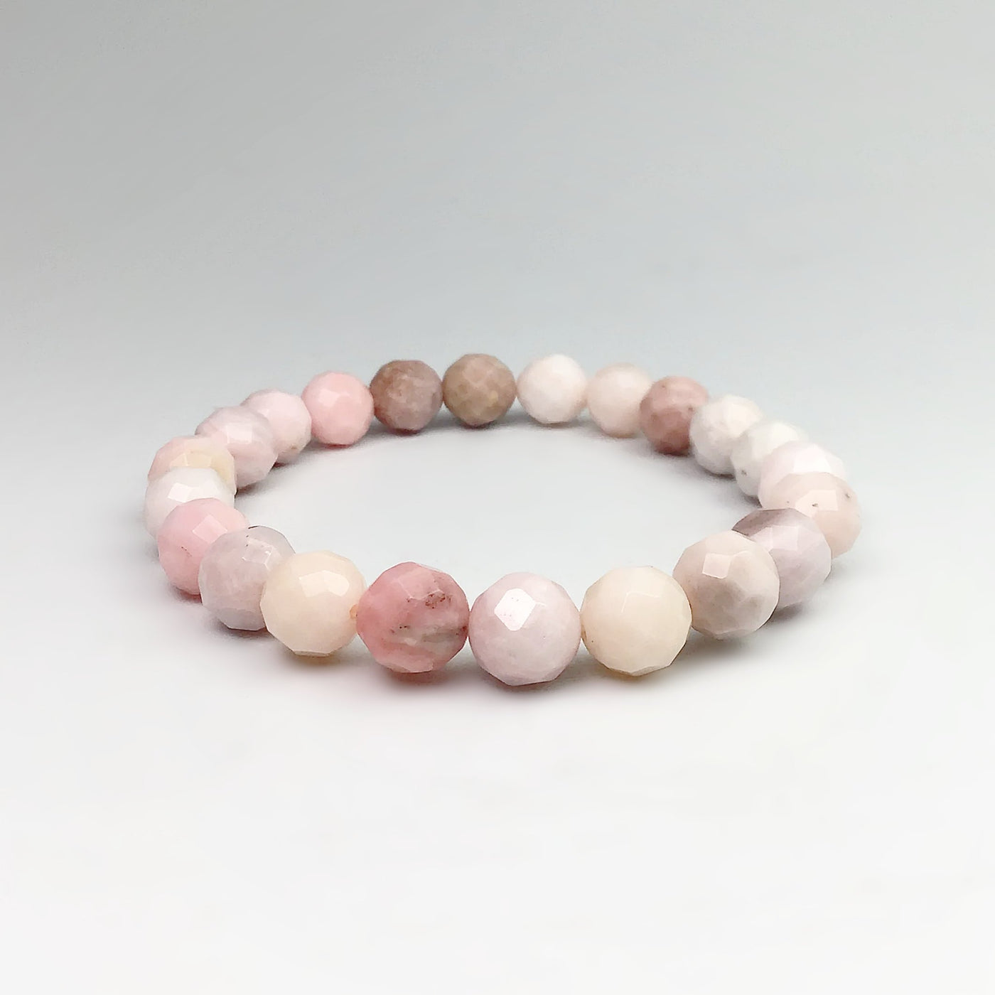 Peruvian Pink Opal Faceted Beaded Bracelet