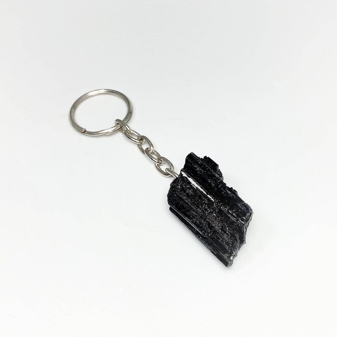 Black Tourmaline Keychain - Rocks and Gems Canada
