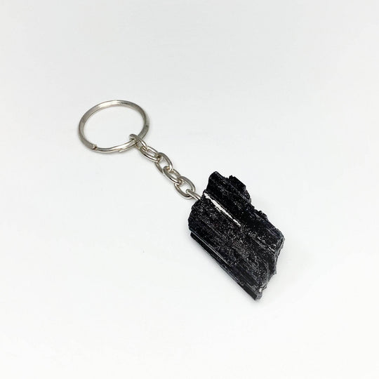 Black Tourmaline Keychain - Rocks and Gems Canada