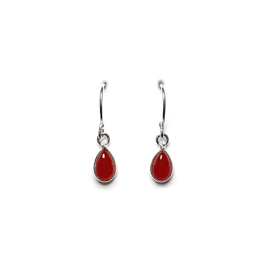 Carnelian Agate Dangle Earrings - Rocks and Gems Canada