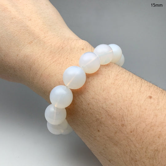 Moon Quartz Beaded Bracelet - Rocks and Gems Canada