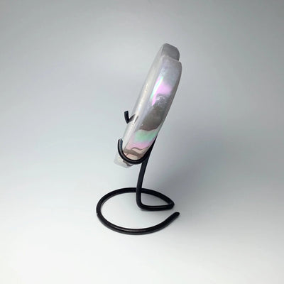 Rainbow Agate Heart on Stand