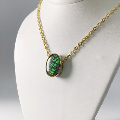 Alberta Ammolite 14K Gold Pendant