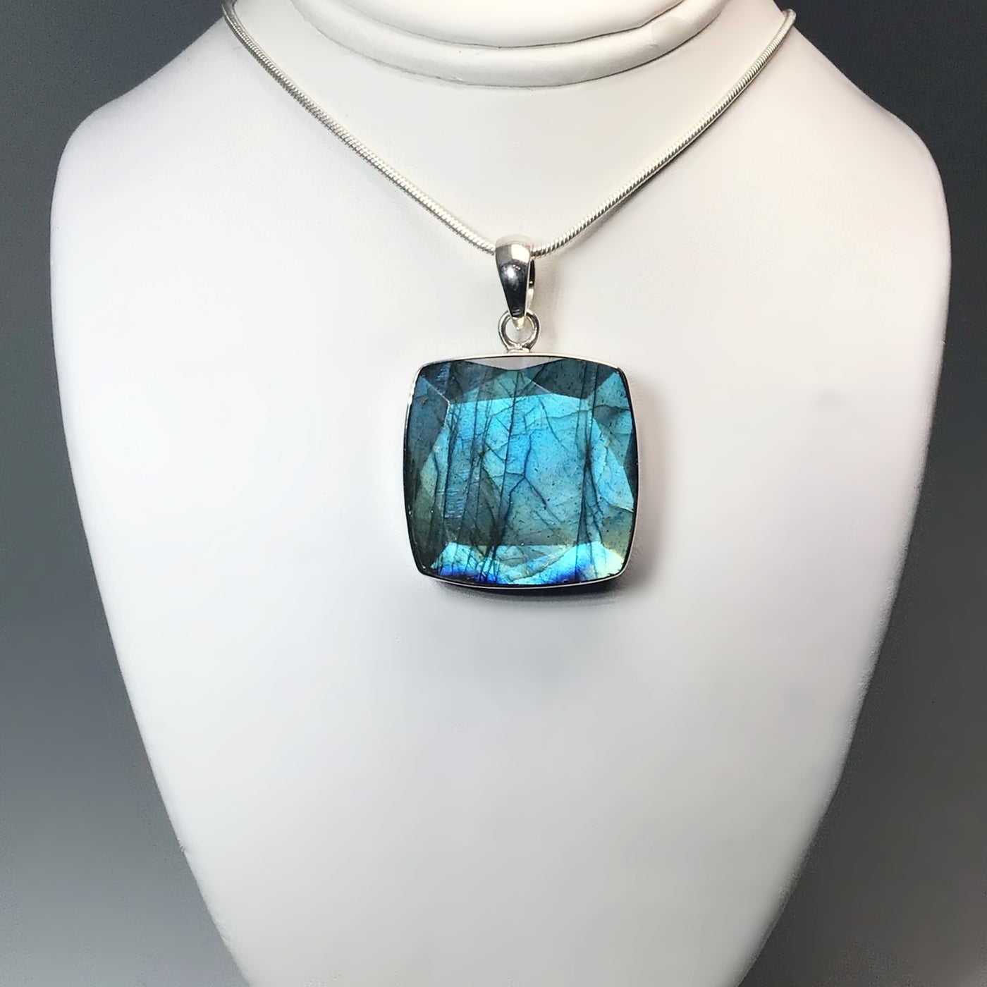 Faceted Labradorite Pendant