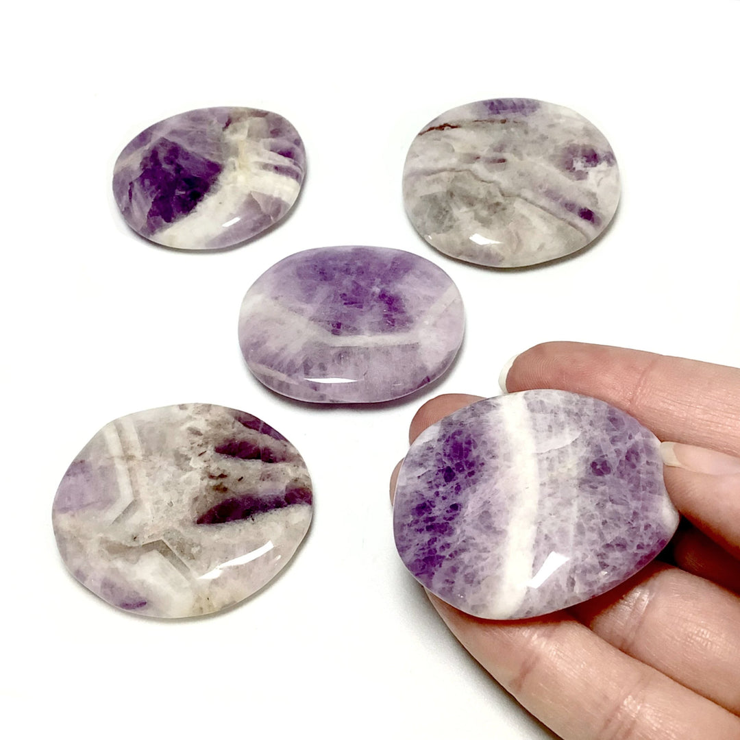 Chevron Amethyst Touch Stone - Rocks and Gems Canada