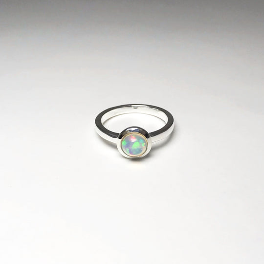 Ethiopian Fire Opal Ring - Rocks and Gems Canada