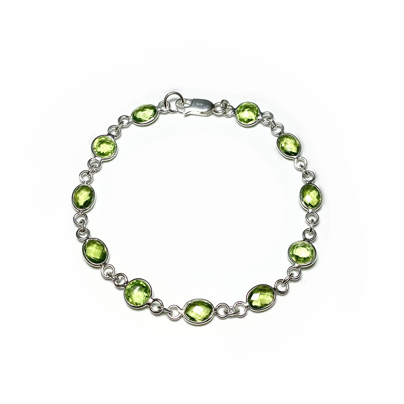 Peridot Sterling Silver Bracelet