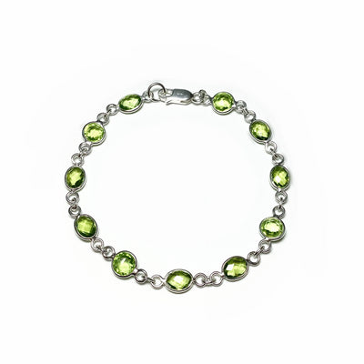 Peridot Sterling Silver Bracelet