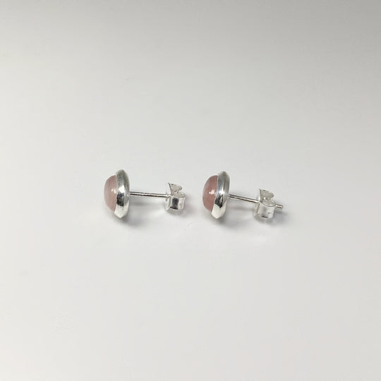 Rose Quartz Stud Earrings - Rocks and Gems Canada