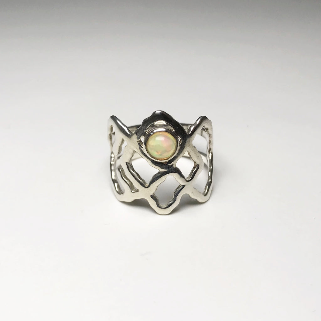 Ethiopian Fire Opal Ring - Rocks and Gems Canada